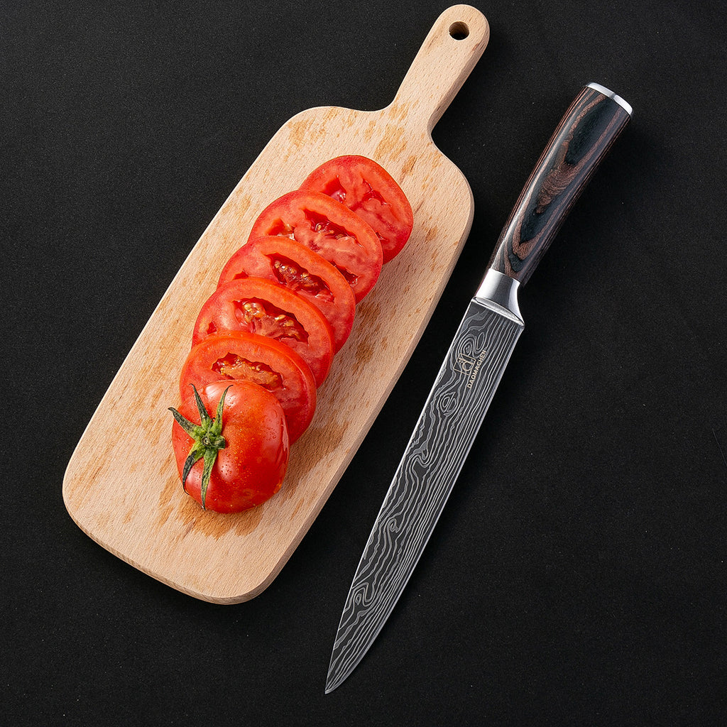 Damascus Style Kitchen Knife Set